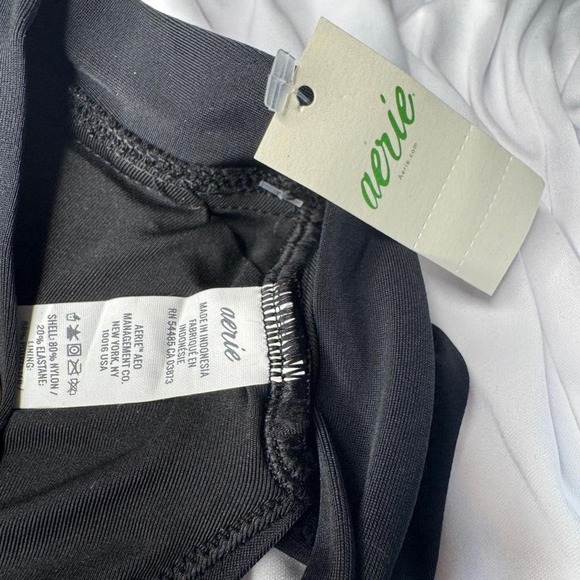 Aerie Black Bralette Top Wide Strap Comfort Stretch New XXS - Picture 4 of 6